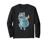 Dino Come Nerd con Occhiali e Ali Maglia a Manica