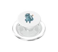 Dino come Nerd con occhiali e ali PopSockets PopGrip per MagSafe