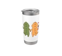 Dino Couple è innamorato Bicchiere termico in acciaio inox doppia parete