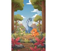 Dino Doodle Journal: 200 Wide Ruled Pages for Big Thoughts & Little Writers