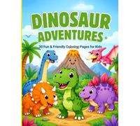 Dino Friends: A Fun & Friendly Dinosaur Coloring Book: Color, Explore, and Have Fun with Rex and His Dinosaur Friends