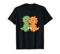 Dino Friends Forever. Simpatico Design con Dinosauro Kawaii. Maglietta