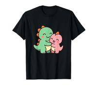 Dino Friends Forever. Simpatico Design con Dinosauro Kawaii. Maglietta