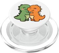 Dino Friends Forever. Simpatico design con dinosauro kawaii. PopSockets PopGrip per MagSafe