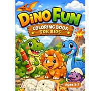 Dino Fun Coloring Book for Kids: 27 Cute Dinosaur Coloring Pages | Single-Sided Designs for Boys and Girls Ages 3-7
