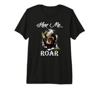 Dino Hear Me Roar - Divertente Regalo per Gli Amanti dei Dinosauri Maglietta Premium