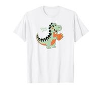 Dino Love - Simpatico Dinosauro Che Tiene Il Cuore per San Valentino Maglietta