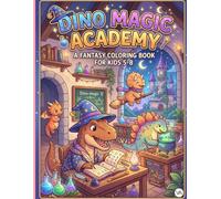 Dino Magic Academy: A Fantasy Coloring Book for Kids 5-8: Cute Wizard Dinosaurs, Magical Castle Classrooms, and Spell Casting | Fun Fantasy Activity Pages for Boys and Girls