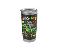 Dino-Mite Student Robot Equitazione Dinosauro Blocchi Bicchiere termico in acciaio inox doppia parete