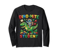 Dino-Mite Student Robot Equitazione Dinosauro Blocchi Maglia a Manica