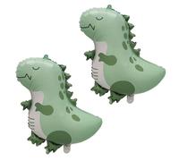 Dino Palloncini con dinosauro opaco, 2 pezzi, Happy Birthday, colore verde, dinosauro, per compleanno, palloncini con grande elio, palloncini per la festa di compleanno, decorazione per ragazzi e