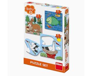 Dino - Puzzle Baby: Dove vivono gli animali - 40-99 Pezzi