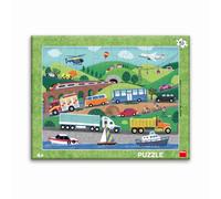 Dino puzzle di carta Mezzi di trasporto 40 pezzi