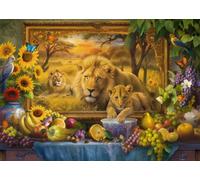 Dino - Puzzle Leoni nel dipinto - 1000 Pezzi