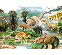 dino puzzle vita dei dinosauri 100 pezzi XL