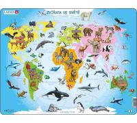 Dino - Puzzle Vzdelávacie puzzle: Animali nel mondo - 1-39 Pezzi