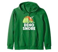 Dino Russare Divertente Gioco di Parole Che Dorme Stanco sonnellino Dinosauro Felpa con Cappuccio