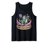 Dino Space Ranger Astronauta Unicorno T-Rex Cosmic Adventure Canotta
