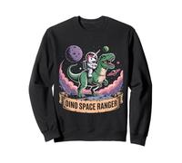 Dino Space Ranger Astronauta Unicorno T-Rex Cosmic Adventure Felpa