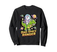 Dino Space Ranger - Unicorno Astronauta Cavalcando T Rex Dinosauro Felpa