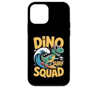 Dino Surf Squad - Vibrazioni estive divertenti di dinosauri da surf Custodia per iPhone 12 mini