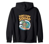 Dino Surf Squad - Vibrazioni estive divertenti di dinosauri da surf Felpa con Cappuccio