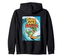 Dino Surf Squad - Vibrazioni estive divertenti di dinosauri da surf Felpa con Cappuccio