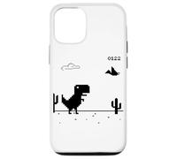 Dino T-Rex Dinosaur Pixel Gioco No Internet offline Divertente Uomini Custodia per iPhone 12/12 Pro