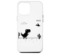 Dino T-Rex Dinosaur Pixel Gioco No Internet offline Divertente Uomini Custodia per iPhone 12 Pro Max