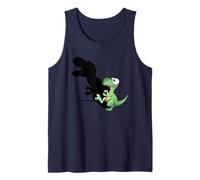 Dino T-Rex Ombra Ombra Dino T-Rex Gioco Dinosauro Comico Canotta