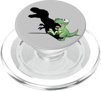 Dino T-Rex ombra ombra Dino T-Rex gioco dinosauro comico PopSockets PopGrip per MagSafe