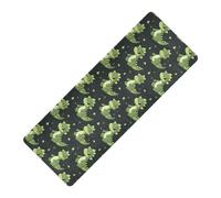 Dino Tappetino da yoga da uomo stampato nero per palestra domestica, gomma naturale antiscivolo, con borsa da yoga tapete para ejercicio 180,3 x 66 cm