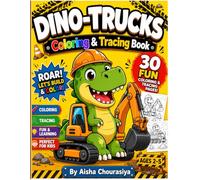 DINO-TRUCKS! Coloring & Tracing Book (2026 New Edition): Big & Easy Dinosaur Construction Vehicles Activity Book for Toddlers Ages 2-5 | Thick ... Control, Early Learning, and Screen-Free Fun
