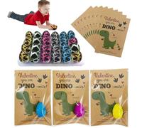 Dino Uova da cova giocattolo da cova, confezione da 24 pezzi, giocattolo dinosauro che cresce magicamente l'uovo di dinosauro che si infila in acqua, Pasqua, San Valentino, uova di dinosauro