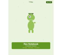 Dino World Composition Notebook - T-Rex: Cute Dinosaur Notebook for Kids | Wide Ruled 100 Pages | 7.5 x 9.25 in | School Journal for Boys & Girls (Ages 6-12)
