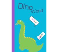 Dino World: Journal and Notebook for Boys & Girls - Composition Size (6"x9") With Lined Pages, Perfect for Journal, Doodling, Sketching and Notes