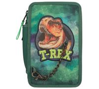 Dino World - Triple Pencil Case - T-Rex - Green -( 0412506 ) Toy NUOVO