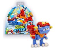 DINOBYTES Cannon Action figure Dinosauri articolati con casco e funzioni battaglia, regalo ottimale per ragazzi e ragazze +3 anni