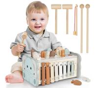 DINORUN Giochi Montessori 1-3 Anni Acchiappa la Talpa Strumenti Musicali e