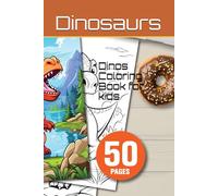 Dinos Coloring Book for kids: 50 Cute Dinos pages (pdf download