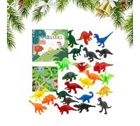 Dinosaur Advent, Calendario del conto alla rovescia 24 giorni per l'eccitazione delle vacanze, quotidiana con personaggi di animali, giocattoli educativi per bambini, ragazzi, Natale, famigli