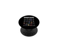 Dinosaur Alphabet Dinosauri Con Nomi Tavola PopSockets PopGrip Adesivo
