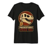 Dinosaur Auction Humor Prehistoric Price Tag Maglietta Premium