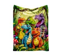 Dinosaur Blanket For Boys - Digital Printing Blankets, Lightweight Breathable Dinosaur Shaped Throw, Comfortable Blanket | For Girl Room Summer Winter Home Indoor Bedroom Christmas Birthday Halloween