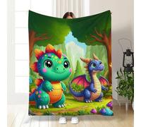 Dinosaur Blanket for Boys Girls, 2026 New Cute Smiling Dinosaurs HD Digital Print Flannel, 3D Dinosaur Throw DinoBlanket, Cozy Fleece Nap Blanket for Couch,Bed,Sofa,Contemporary Animal Theme All