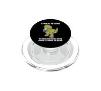 Dinosaur Book Lover T Rex Sad Arms troppo corto per il lettore PopSockets PopGrip per MagSafe