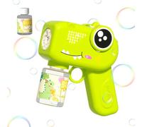 Dinosaur Bubble Machine - 14.5 * 14.3cm Handheld Portable Soap Dispenser With Lights And Sound | Bubble Blower Machine For Kids Boys Girls Birthday New Year Backyard Bath Summer Beach Playground