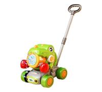 Dinosaur Bubble Mower, Kids Bubble Blower, Leakproof Push Toy, 45x16.5x14cm Portable Outdoor Game, for Garden, Beach, Playground, Ages 3 and Up, It Makes an Exciting