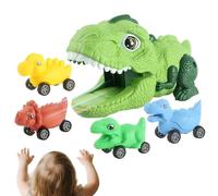 Dinosaur Car Toy - 7.87x4.33x3.74 pollici Modello di veicolo scorrevole inerziale per gioco interattivo, design robusto con dettagli realistici, regalo divertente per le feste natalizie per bambini pe