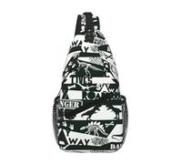 Dinosaur Colorful Dino Pattern Uomo Donna Borsa Monospalla Casual Borsa A Tracolla Multitasche Borsas A Spalla Per Viaggio Sportiva Outdoor Trekking